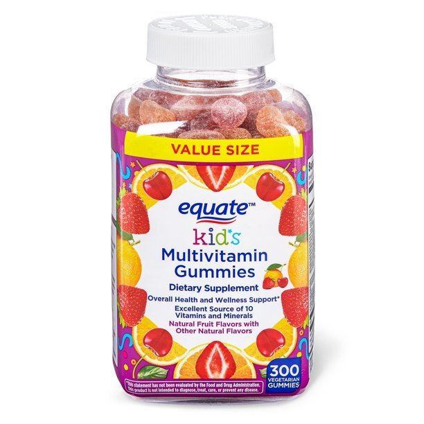 Equate Kid's Multivitamin Vegetarian Gummies Value Size; 300 Count Equate Kid's Multivitamin Vegetarian Gummies Value Size; 300 Count