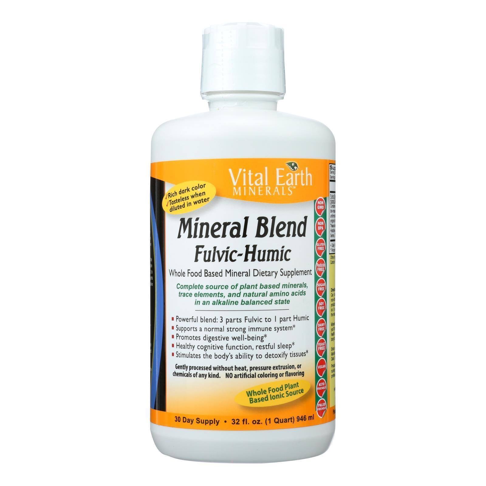 Vital Earth Minerals Fulvic-Humic Mineral Blend - 32 fl oz Vital Earth Minerals Fulvic-Humic Mineral Blend - 32 fl oz