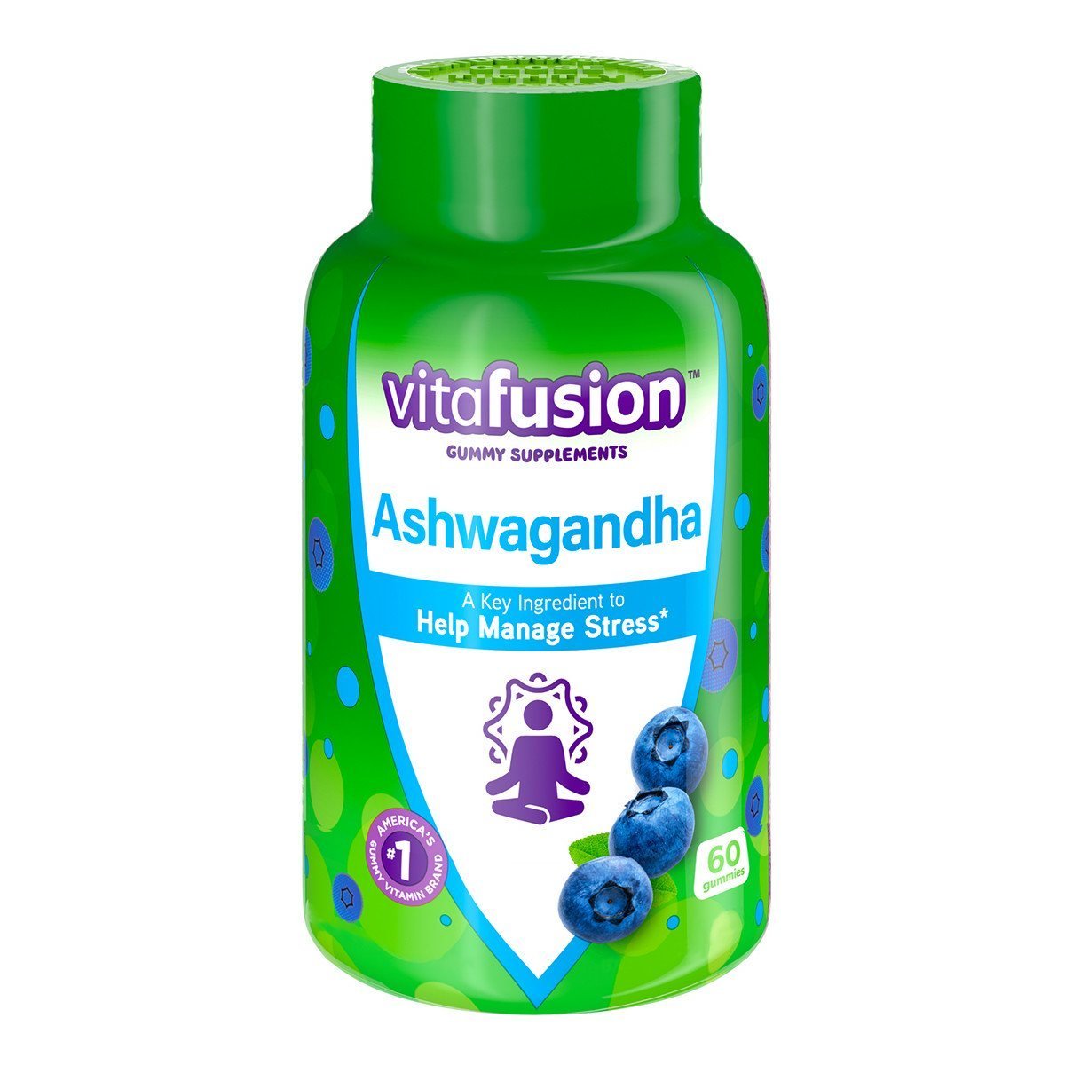 Vitafusion Ashwagandha Gummies; Help Manage Stress; 125mg Per Serving; 60 Count Vitafusion Ashwagandha Gummies; Help Manage Stress; 125mg Per Serving; 60 Count
